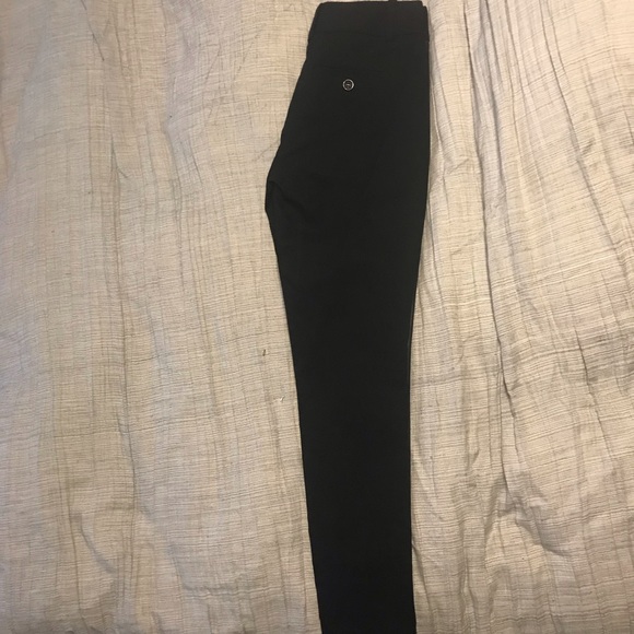 The Limited Black Dress Pant w/Faux Leather Detail - Picture 3 of 5